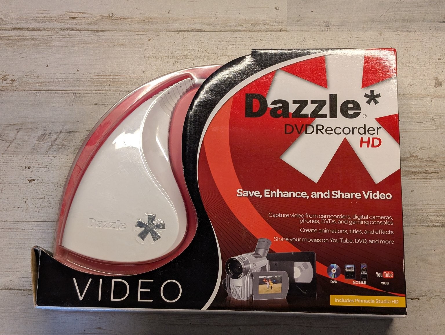 Dazzle DVDRecorder HD Video Capture Device USB PC 2011 Pinnacle Studio