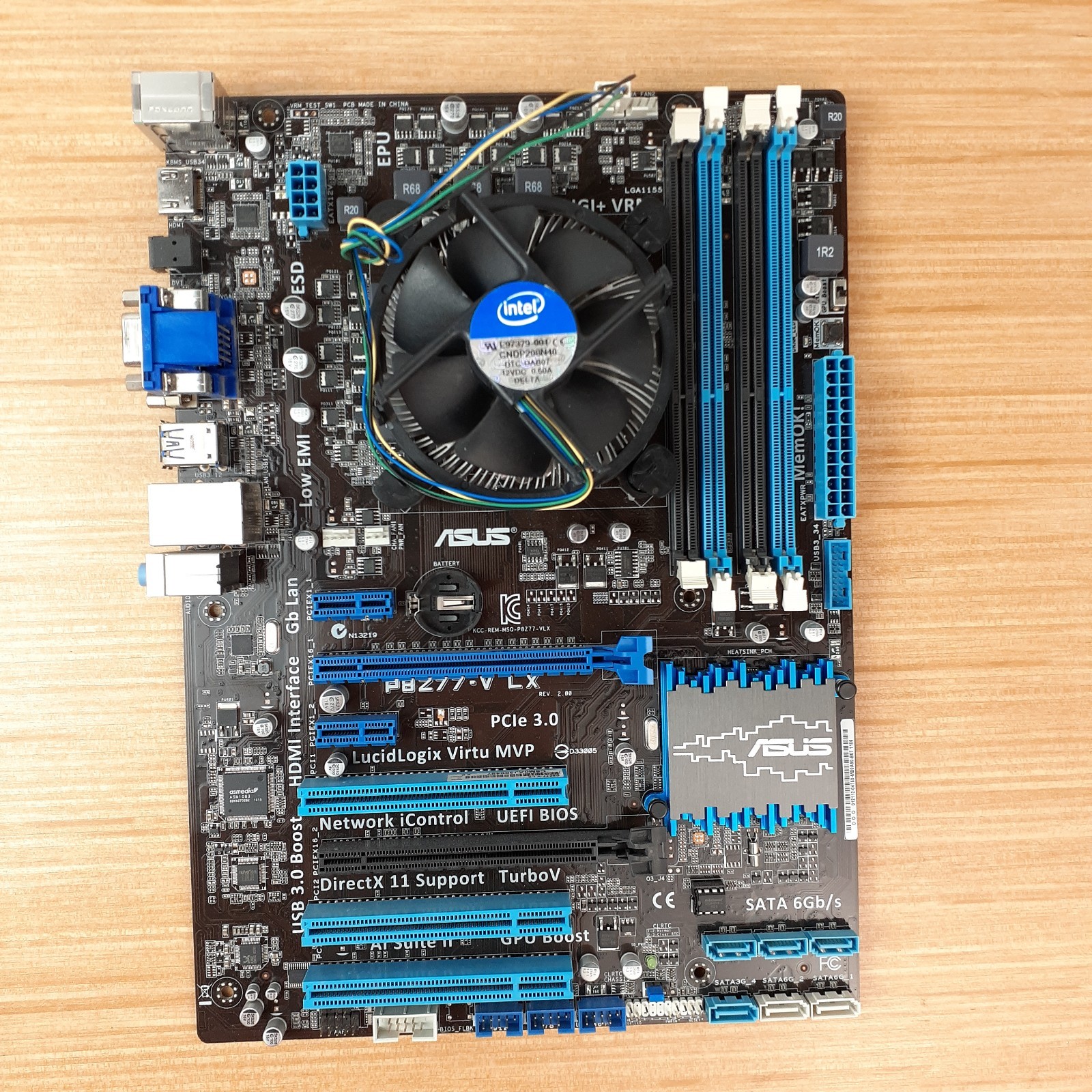Asus P8Z77-V LX LGA1155 ATX Motherboard Core i3-3220 DDR3 SATA PCIe 3.0 UNTESTED