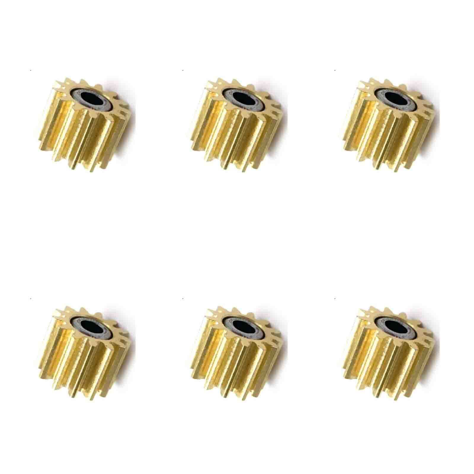 6pcs T630 Cutter Copper Gear CQ890-67091 Fits For HP DesignJet T530 T830 T100