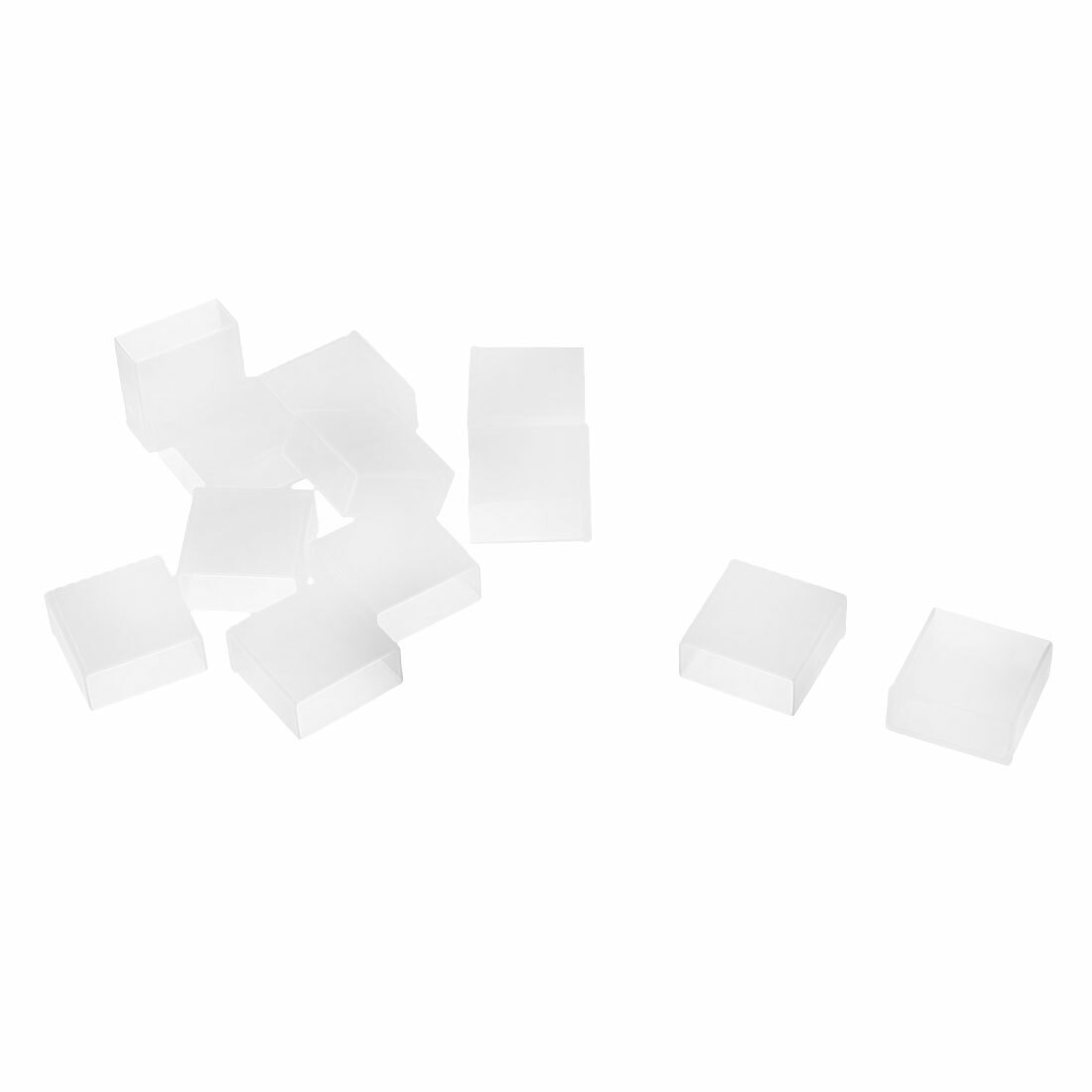 Notebook Silicone USB Male Port Anti Dust Cover Cap Protector Clear 12pcs