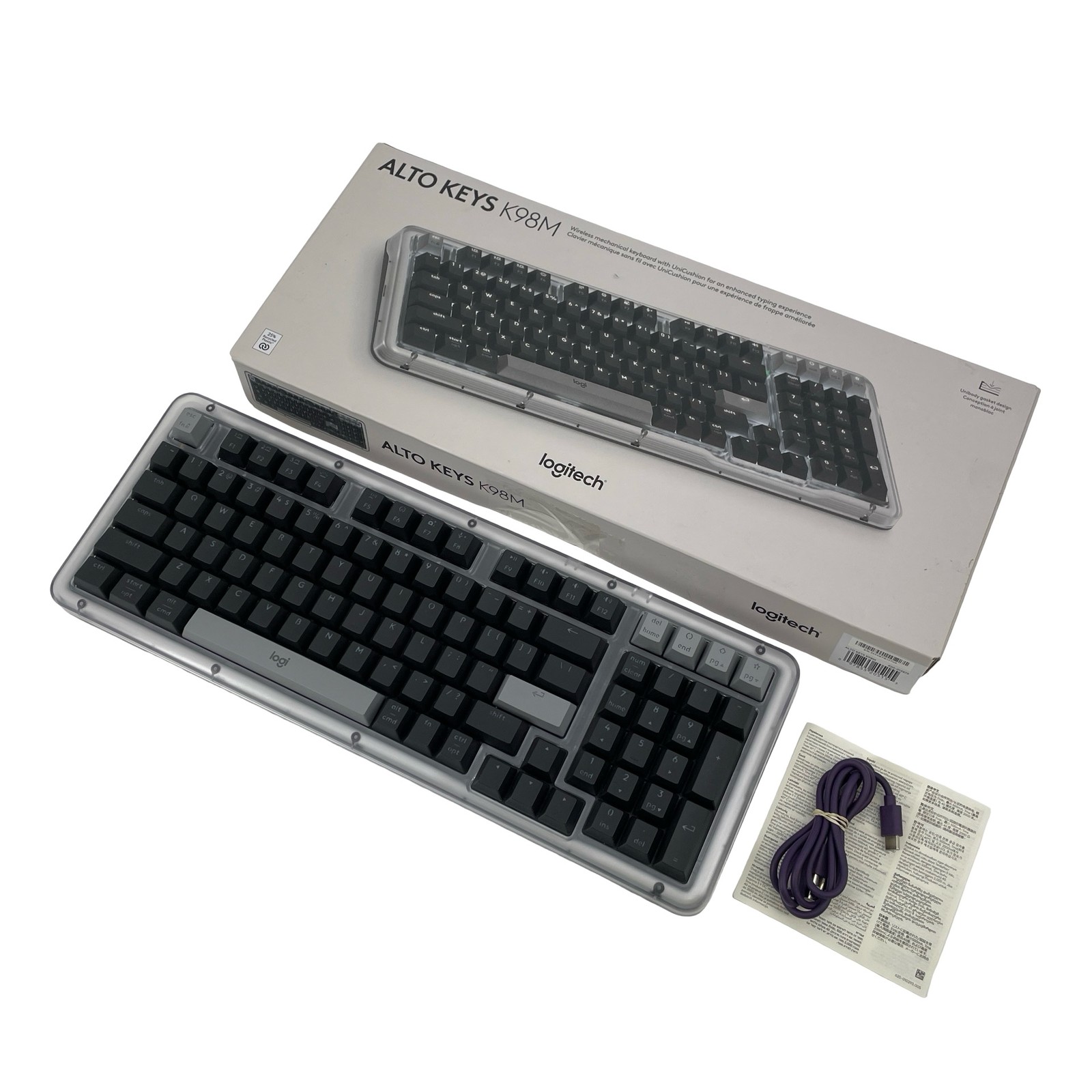 NO DONGLE Logitech Alto Keys K98M Full-size Wireless Mechanical Keyboard #MD5155