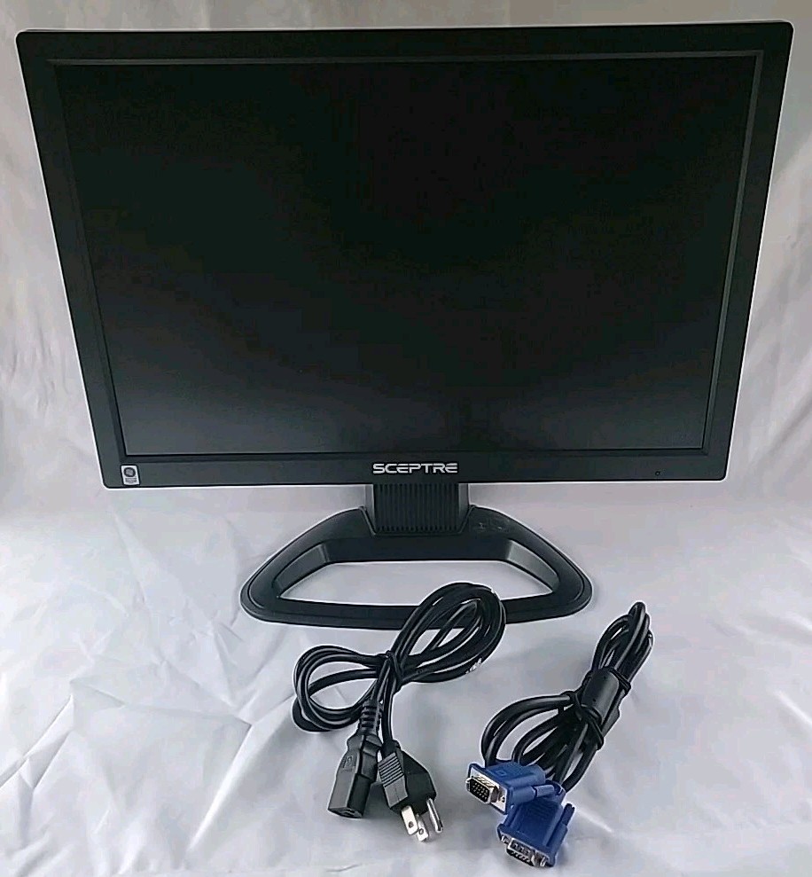  SCEPTRE 20 Inch LCD Monitor 1080P + VGA cable - Tested good 