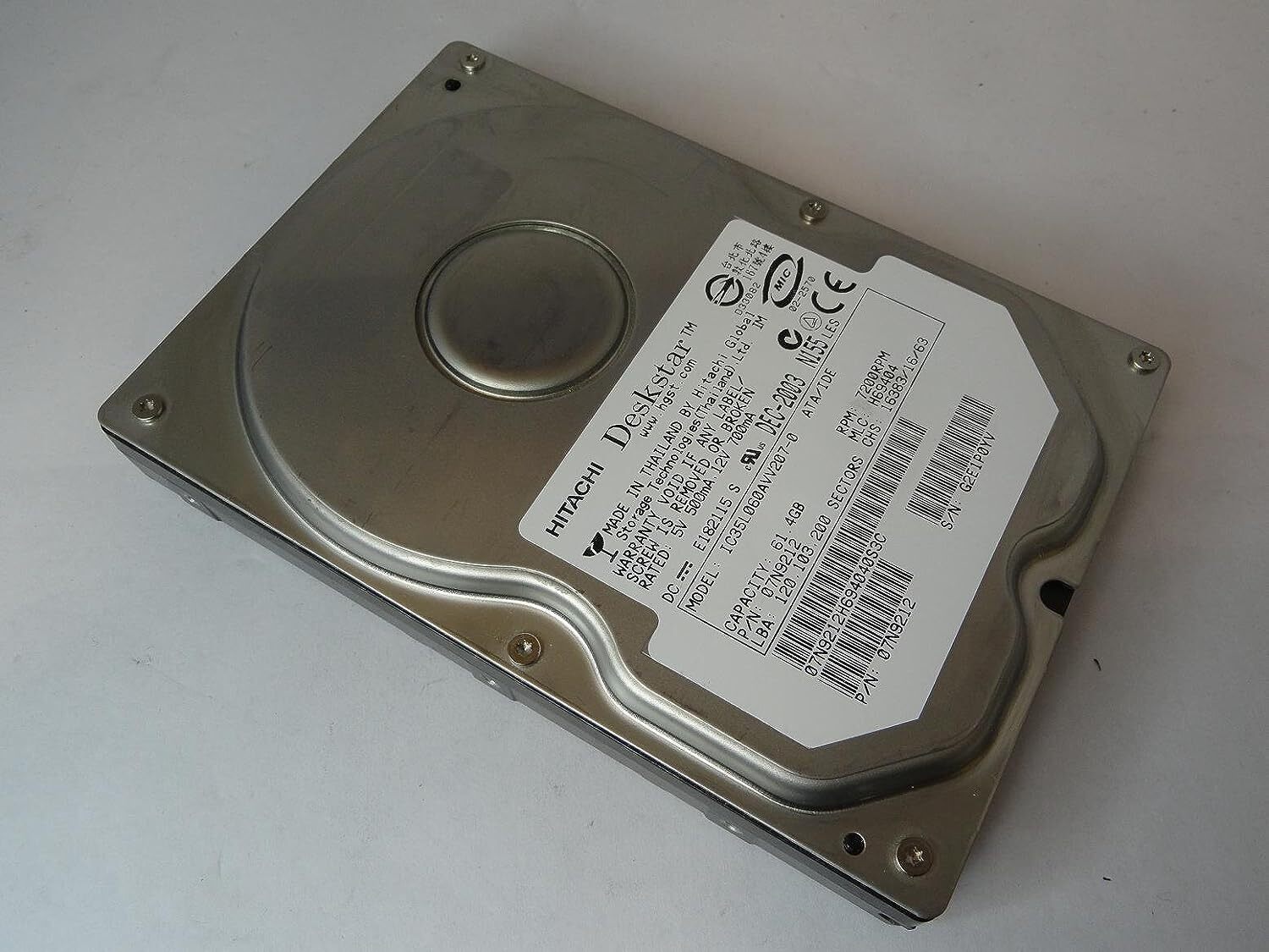 IBM DESKSTAR 180GXP 60G, 7200rpm, 2mb cache, IDE HDD
