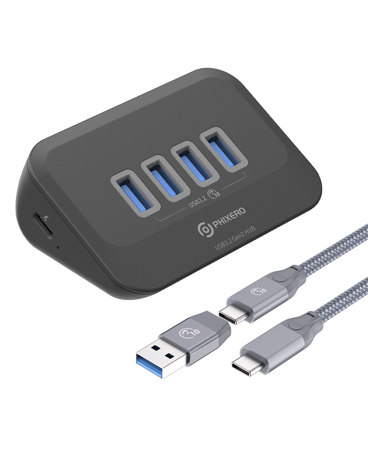USB 3.2 Docking Station Hub Type C Splitter Adapter Multi Port 5/10Gbps PC Mac