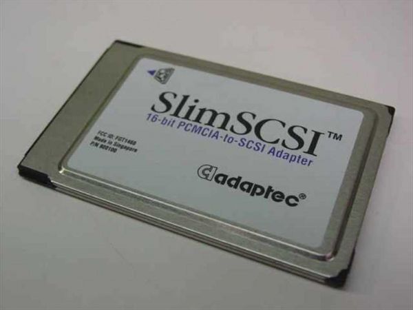 SlimSCSI 16-bit PCMCIA-to-SCSI ADAPTER, P/N:900100,W/DONGLE