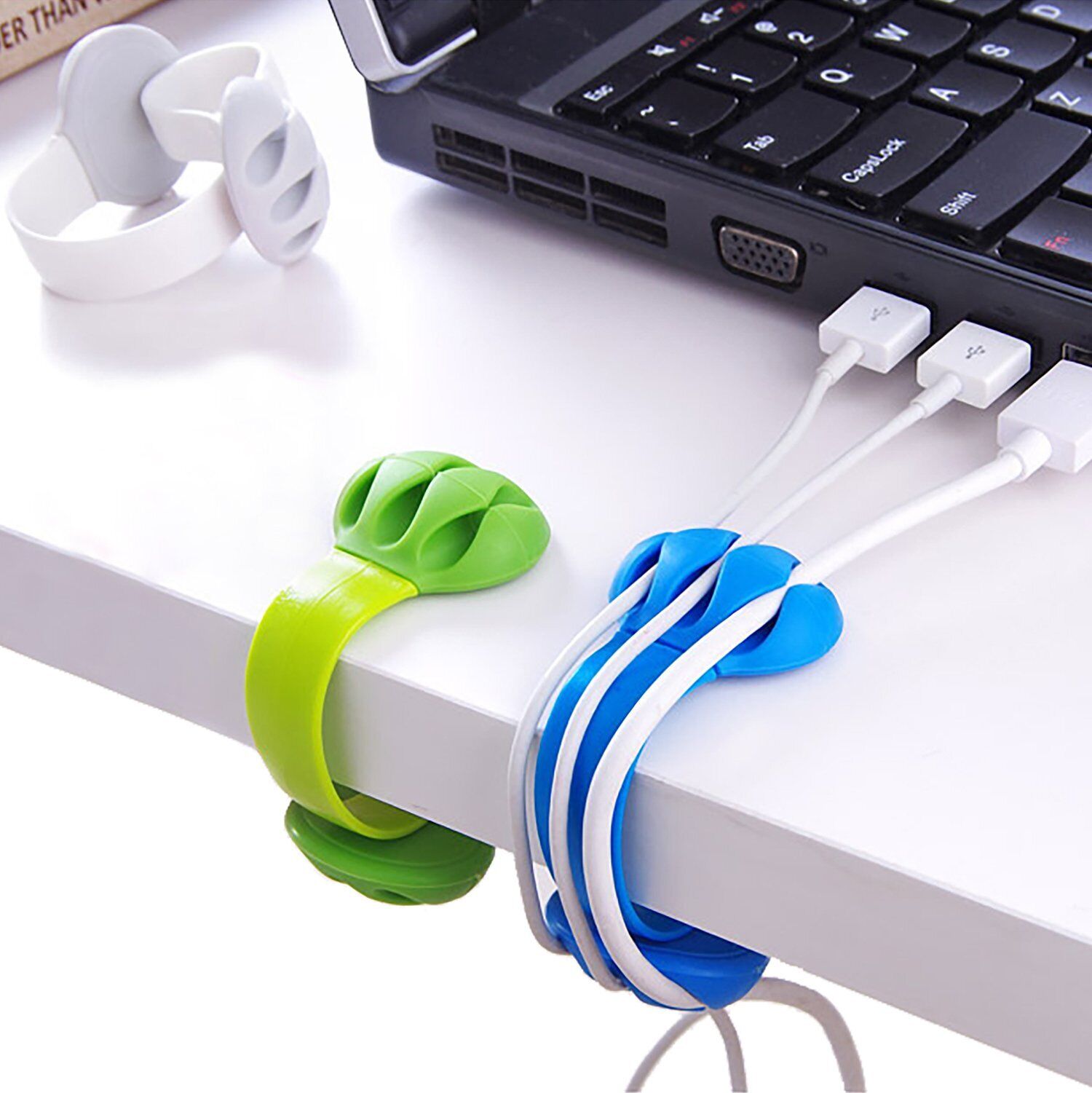 Cable Holder - Cord Organizer - Cable Management Clips - Wire Holder System -...
