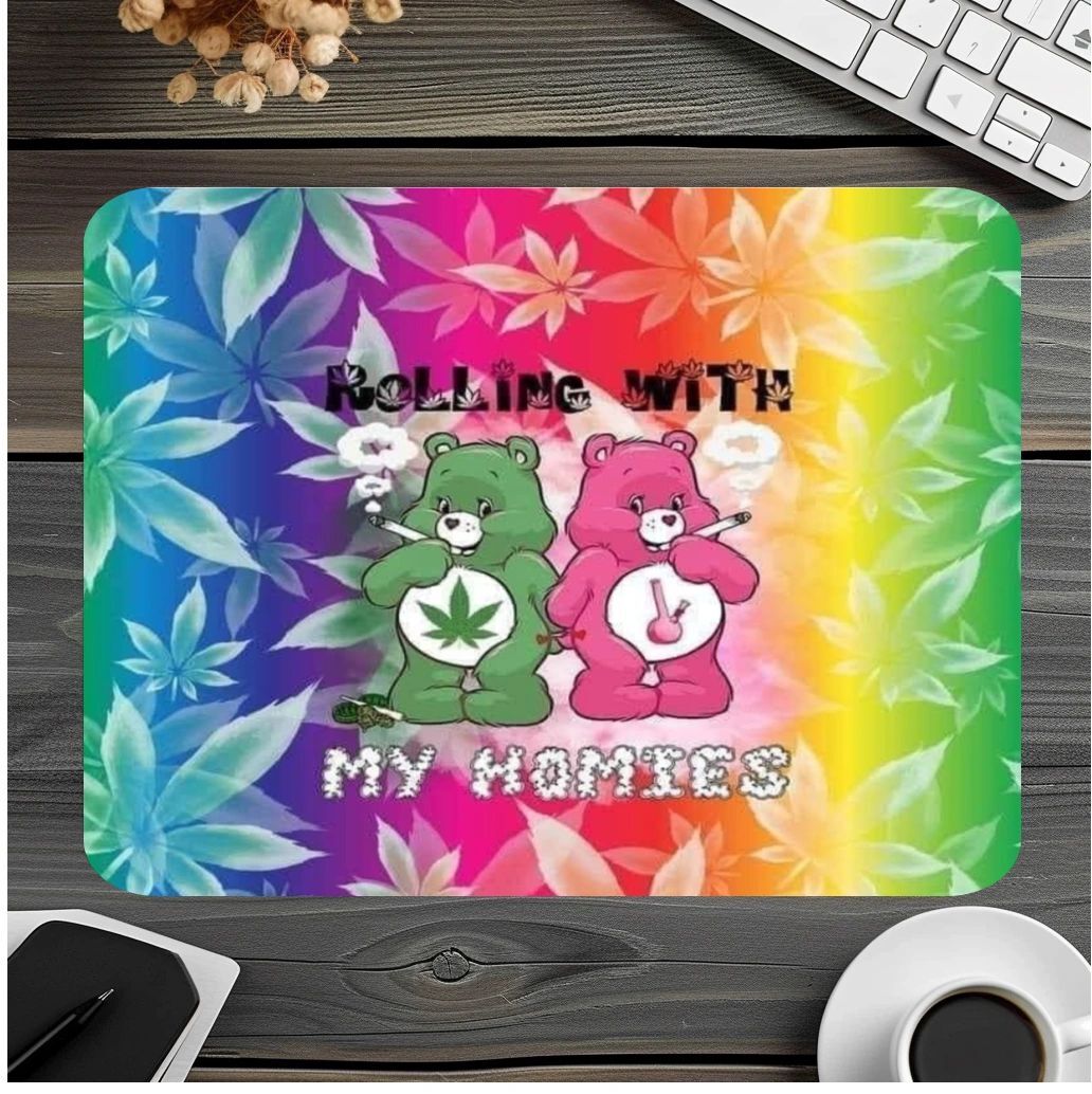 Rolling With My Homies Smoking Bears Mouse Pad