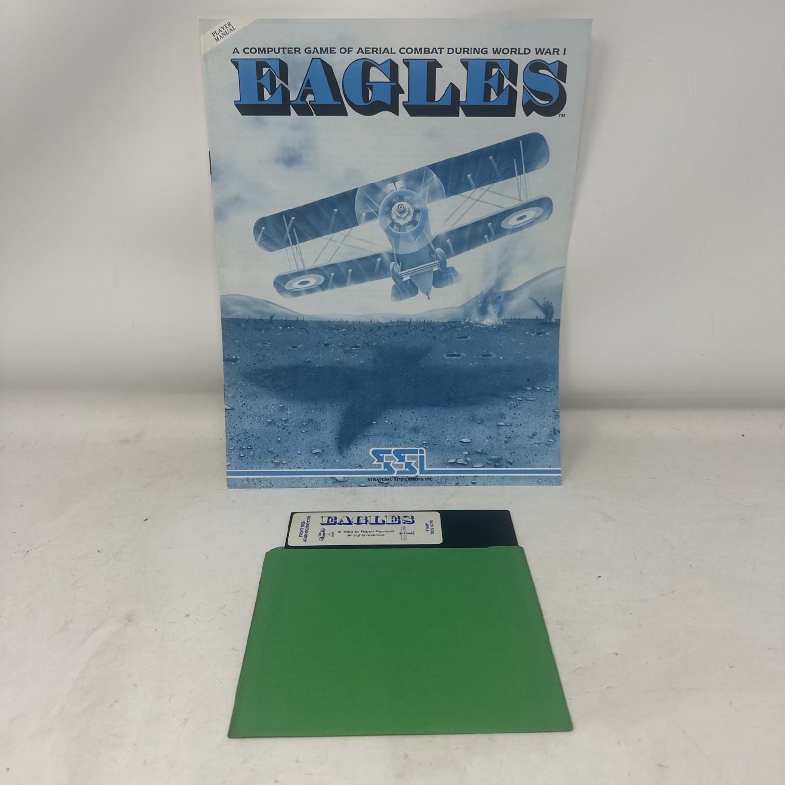 EAGLES (SSI, 1983) - Apple II / Atari 800 - 5.25" Disk UNTESTED w/ Manual