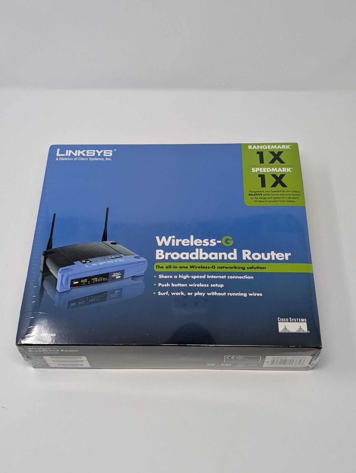 Linksys WRT54G Wireless-G 2.4 Ghz Broadband 4PORT 802.11g Router NEW 54Mbps