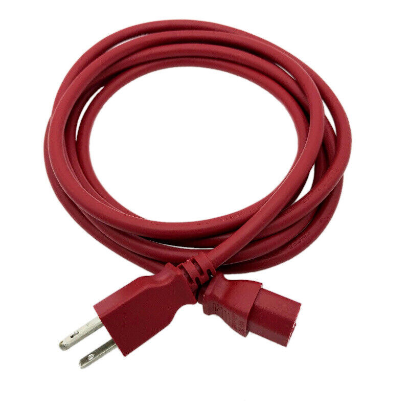 10Ft Power Cord RED for DYNEX TV DX-L42-10A DX-55L150A11 DX-26L150A11