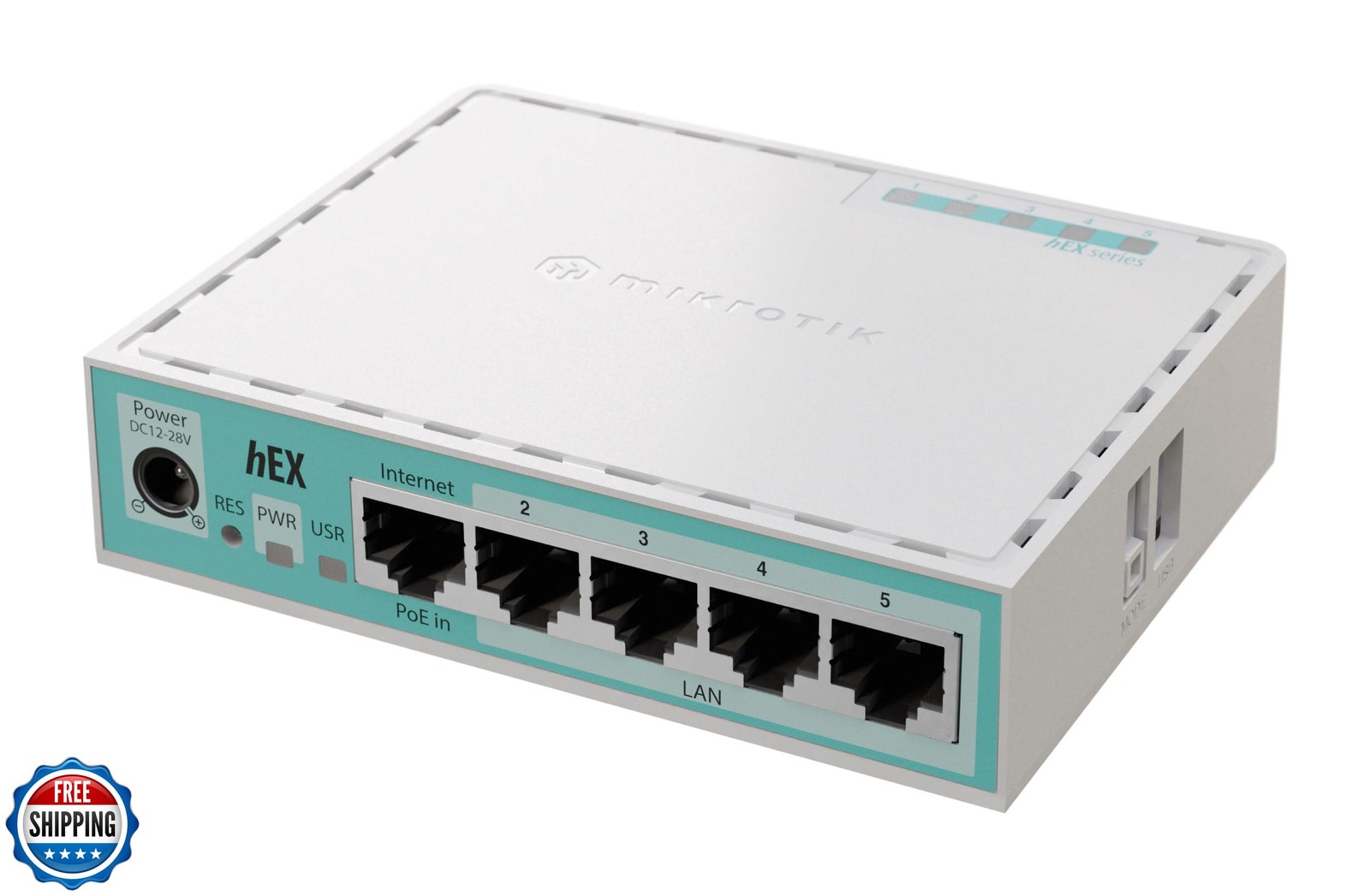 Mikrotik - hEX 5 Port Gigabit 512Mb RAM Router (E50UG)
