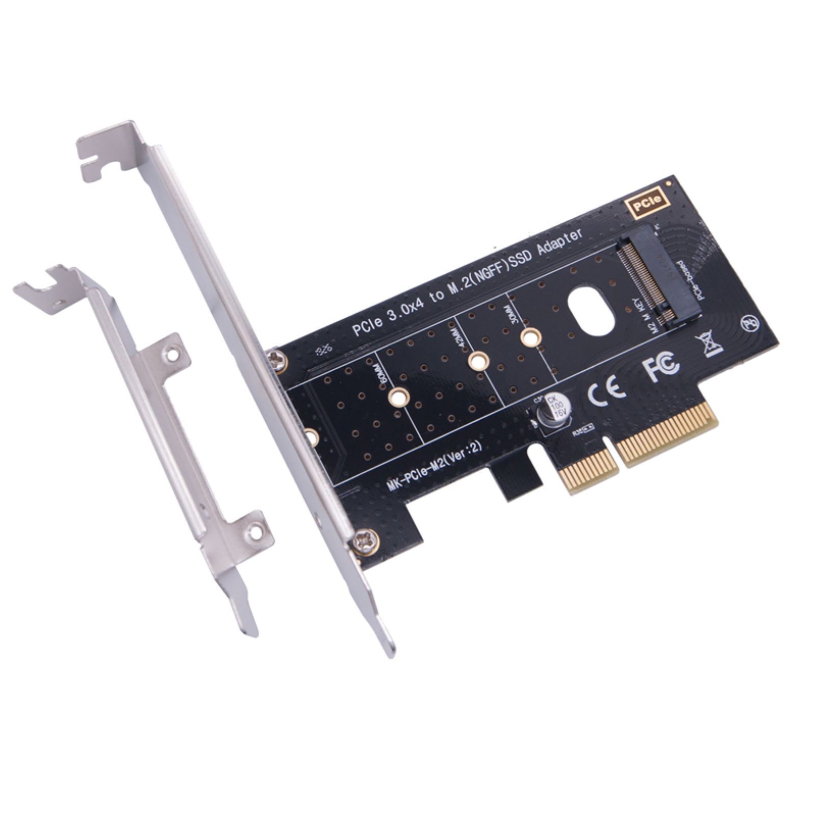 New M.2 NVME SSD To PCIe 3.0 X4 Adapter Card Desktop Expansion Conversion cc