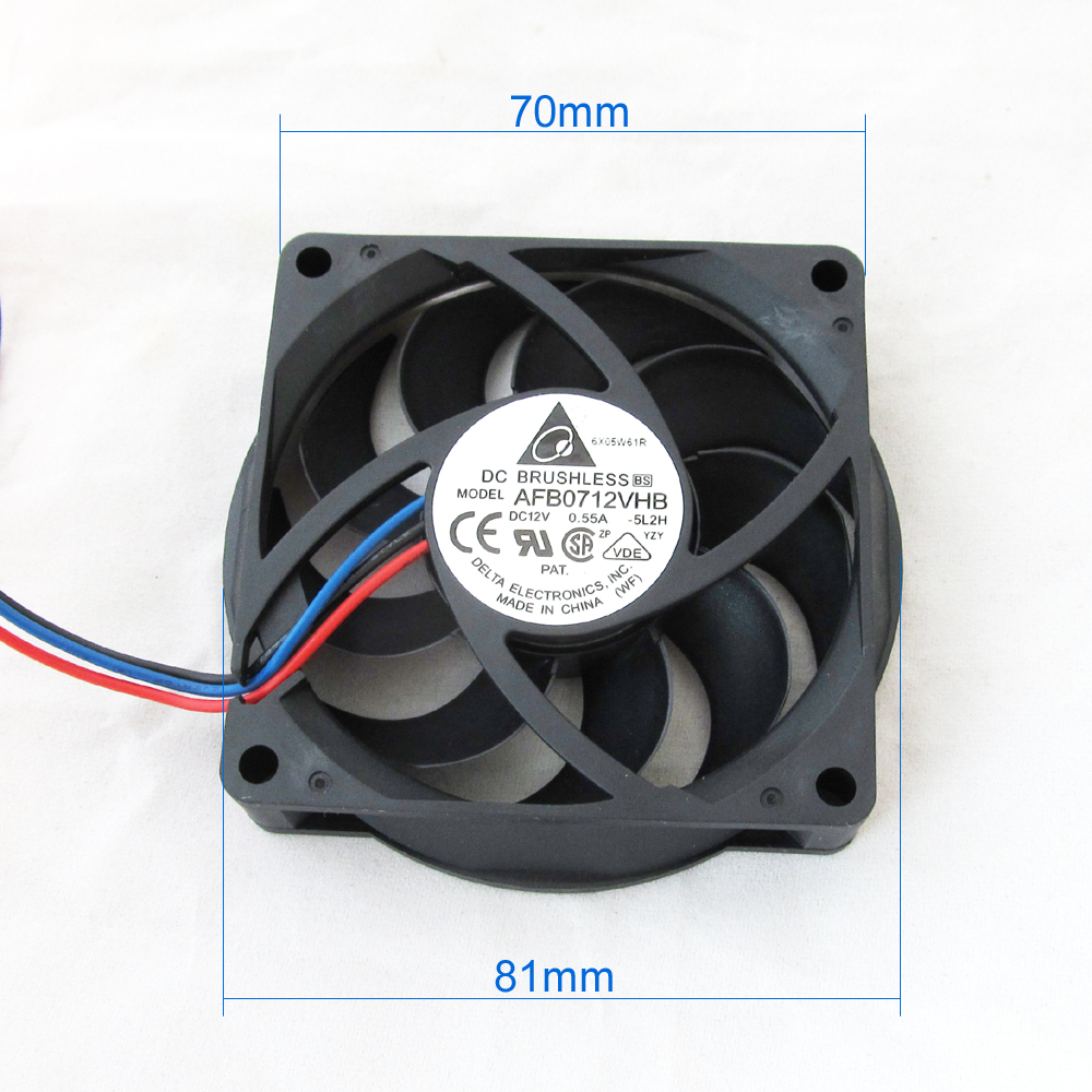 1pc Delta CPU Heatsink Modual DC Fan AFB0712VHB 70x70x15mm 7015 12V 0.55A 3pin
