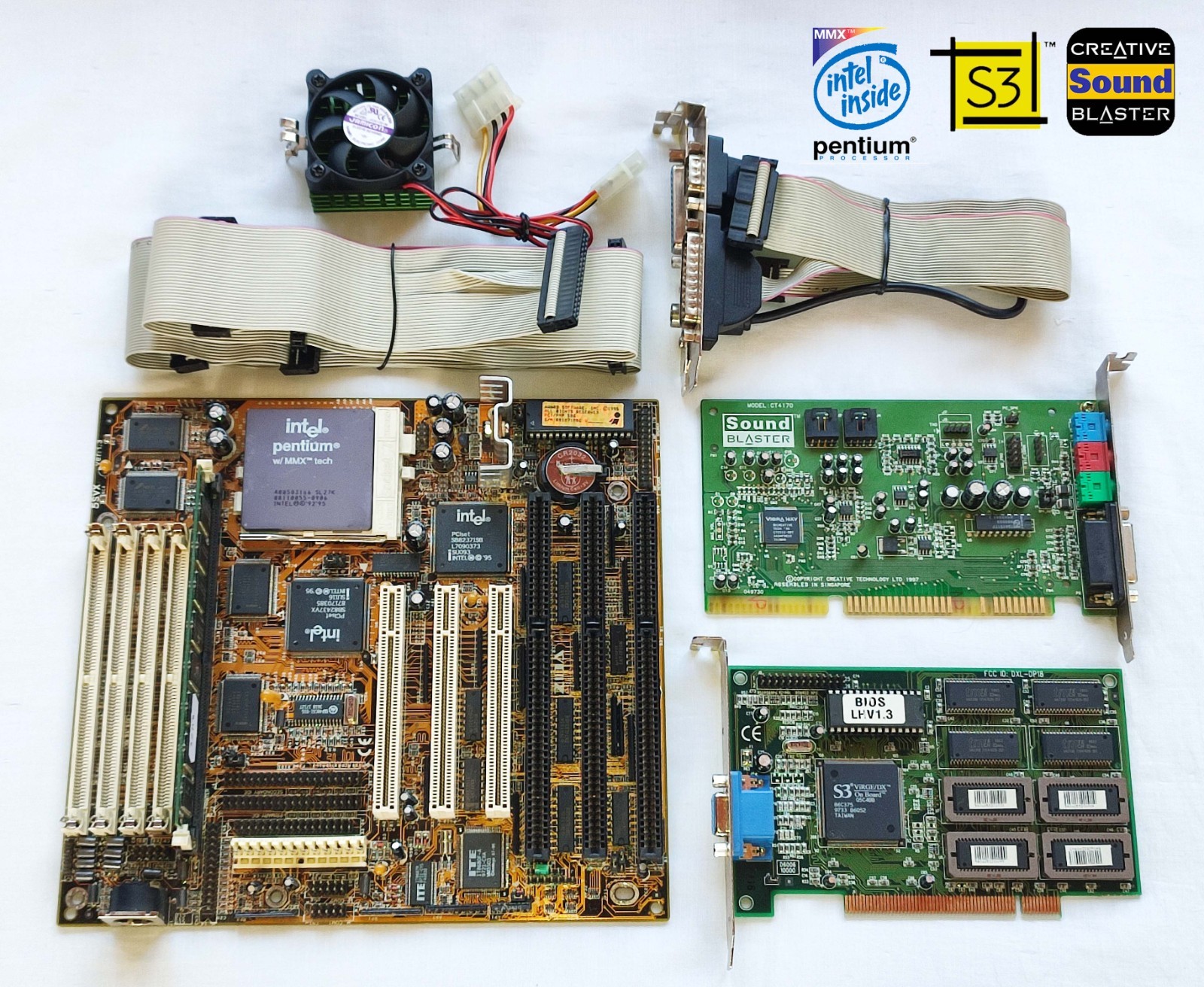 Retro Gamer Set 1996 - ZIDA 5SVX, Intel Pentium MMX, S3 Virge, Sound Blaster