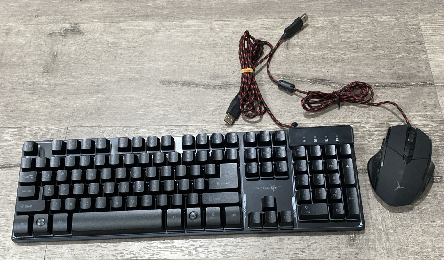 SKYTECH Rainbow Backlit RGB Wired Gaming Keyboard (K-1000)& Mouse (M-1000) Combo