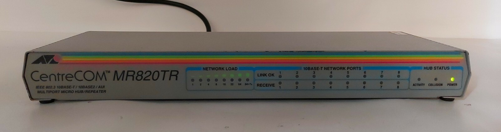 Allied Telesyn CenterCom AT-MR820TR Multiport Micro Hub/Repeater 8 Ports