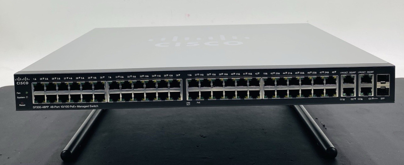 Cisco SF300-48PP  48-Port 10/100 PoE+  Managed Switch