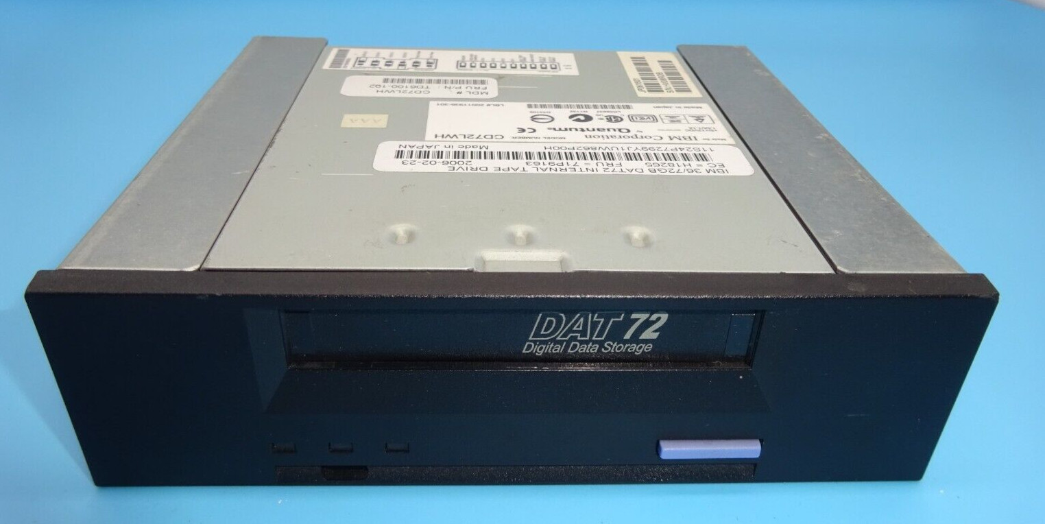 IBM QUANTUM DAT72 CD72LWH SCSI LVD/SE Tape Drive #LW1518