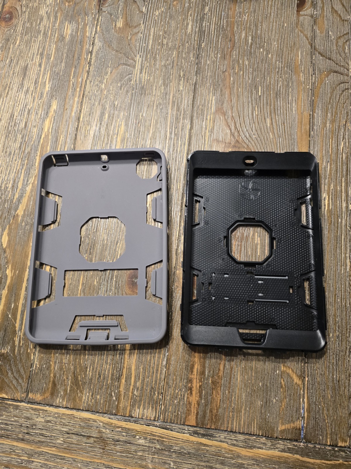Shockproof Impact Resistant Rugged Plastic Case for Apple iPad mini Black/Gray