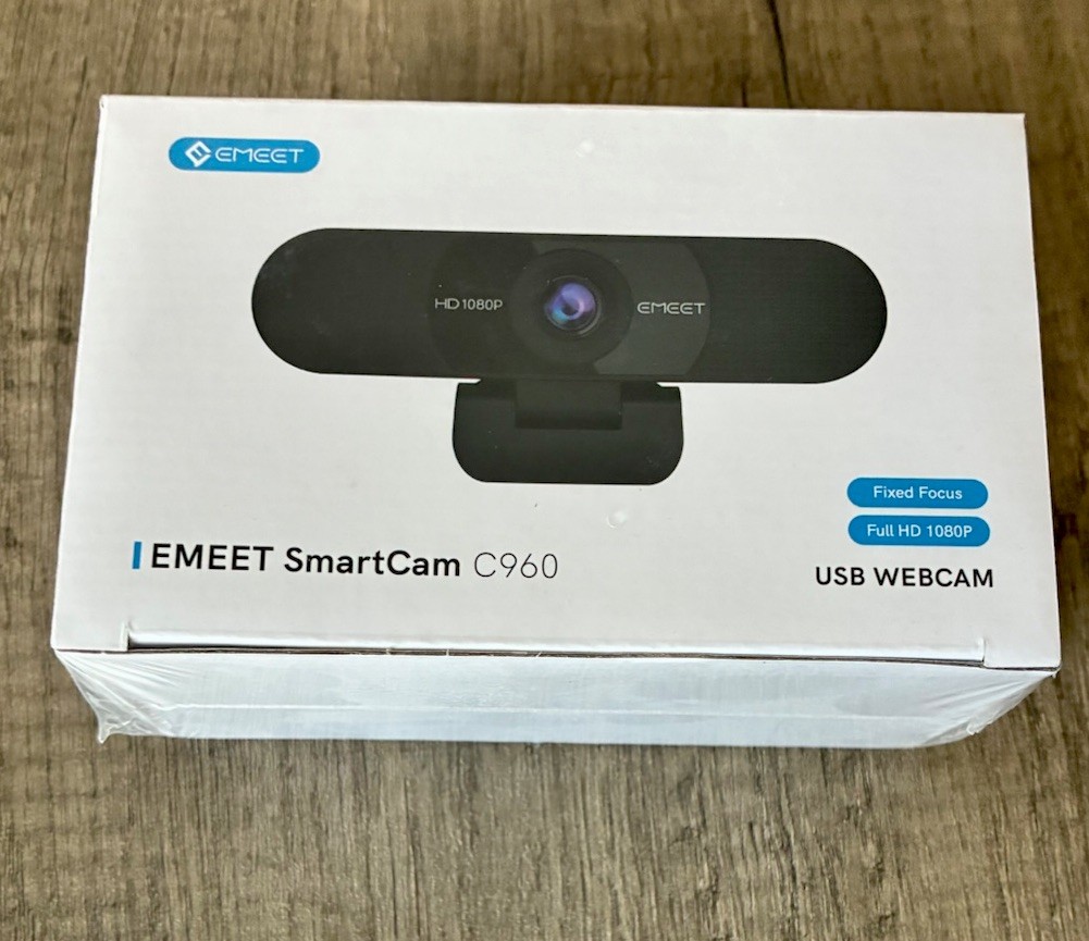 Untouched EMEET C990 Smart Camera with USB Webcam Shrink Wrap CIB Original Box