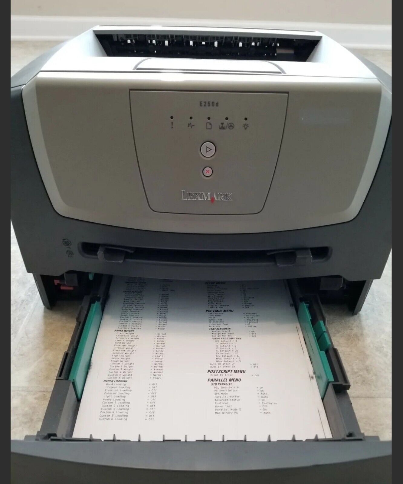 Lexmark E250d Workgroup Laser Printer FULLY FUNCTIONAL VERY CLEAN SEE PICTURES