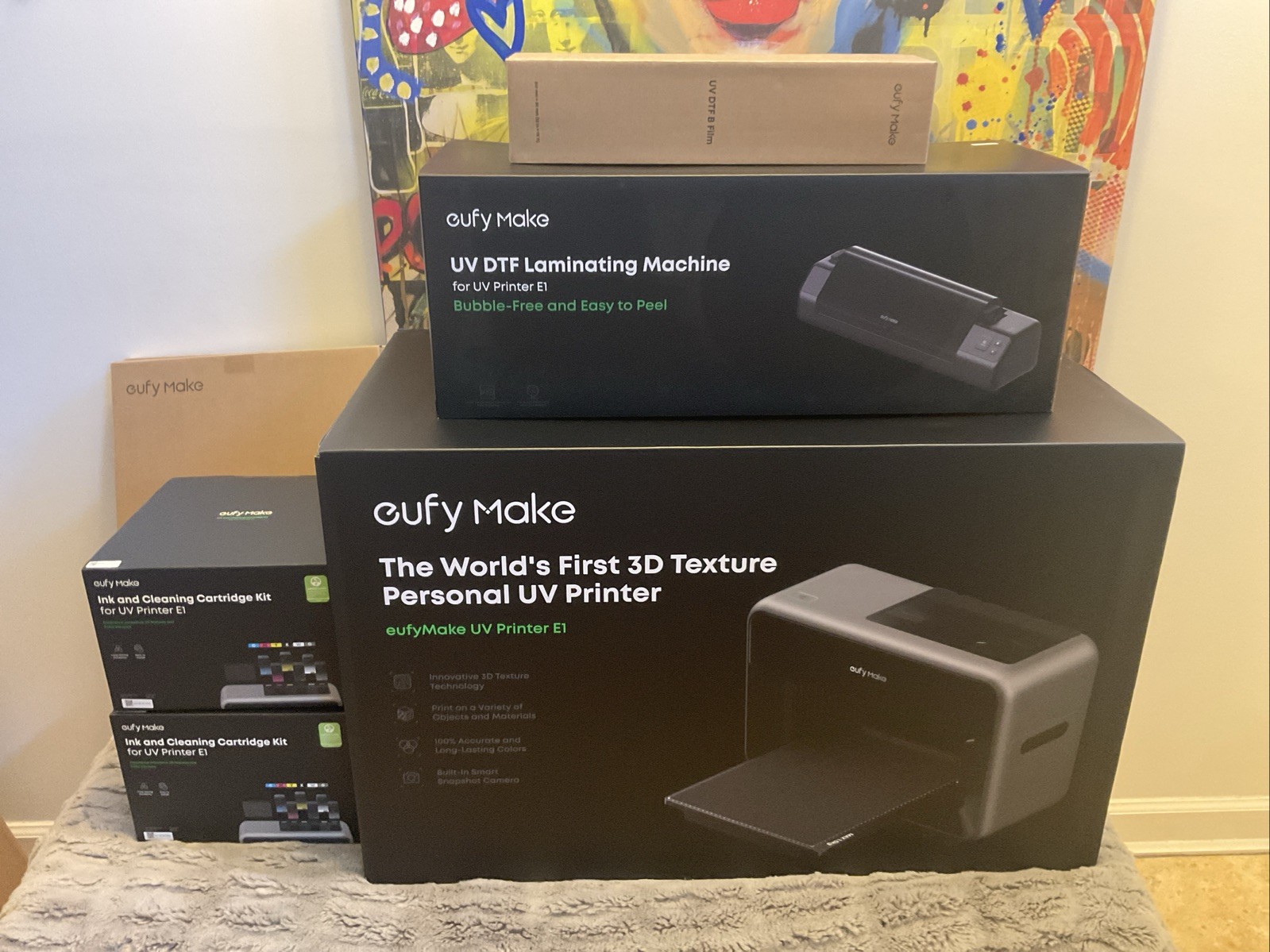 eufy Make Printer E1 UV 3D Texture Color Printer Bundle (Sealed)