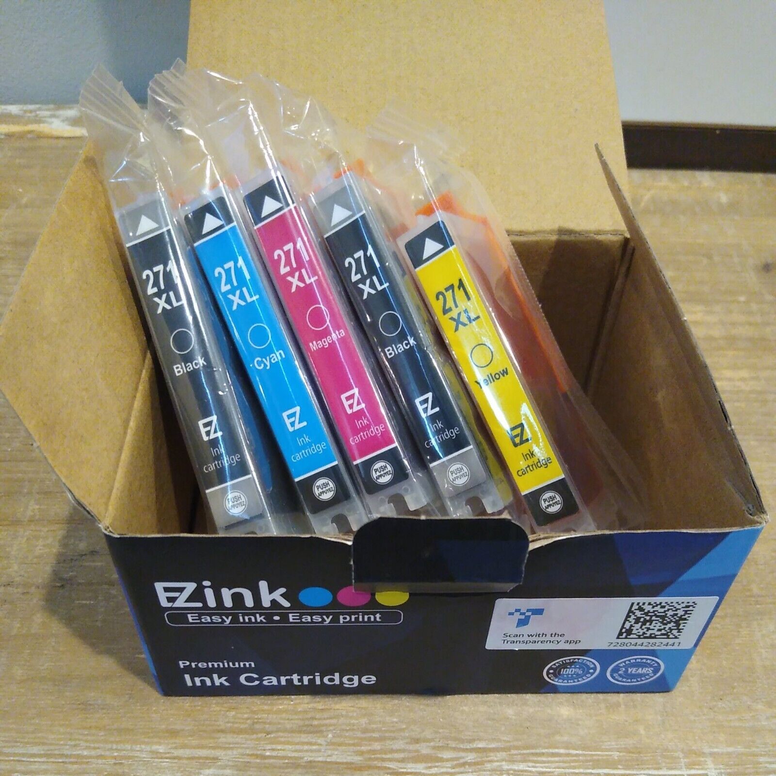 5  Pack EZInk Compatible Ink Cartridges Canon  271XL New Sealed 