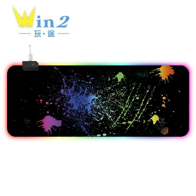 31.5 x 11.8 in Extra Large RGB Gaming Mouse Pad - 12 Modes Oversized Glowing LED