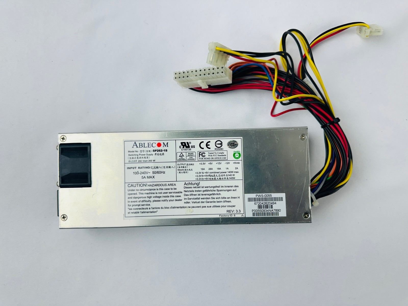 Ablecom SP262-1S PWS-0055 Power Supply