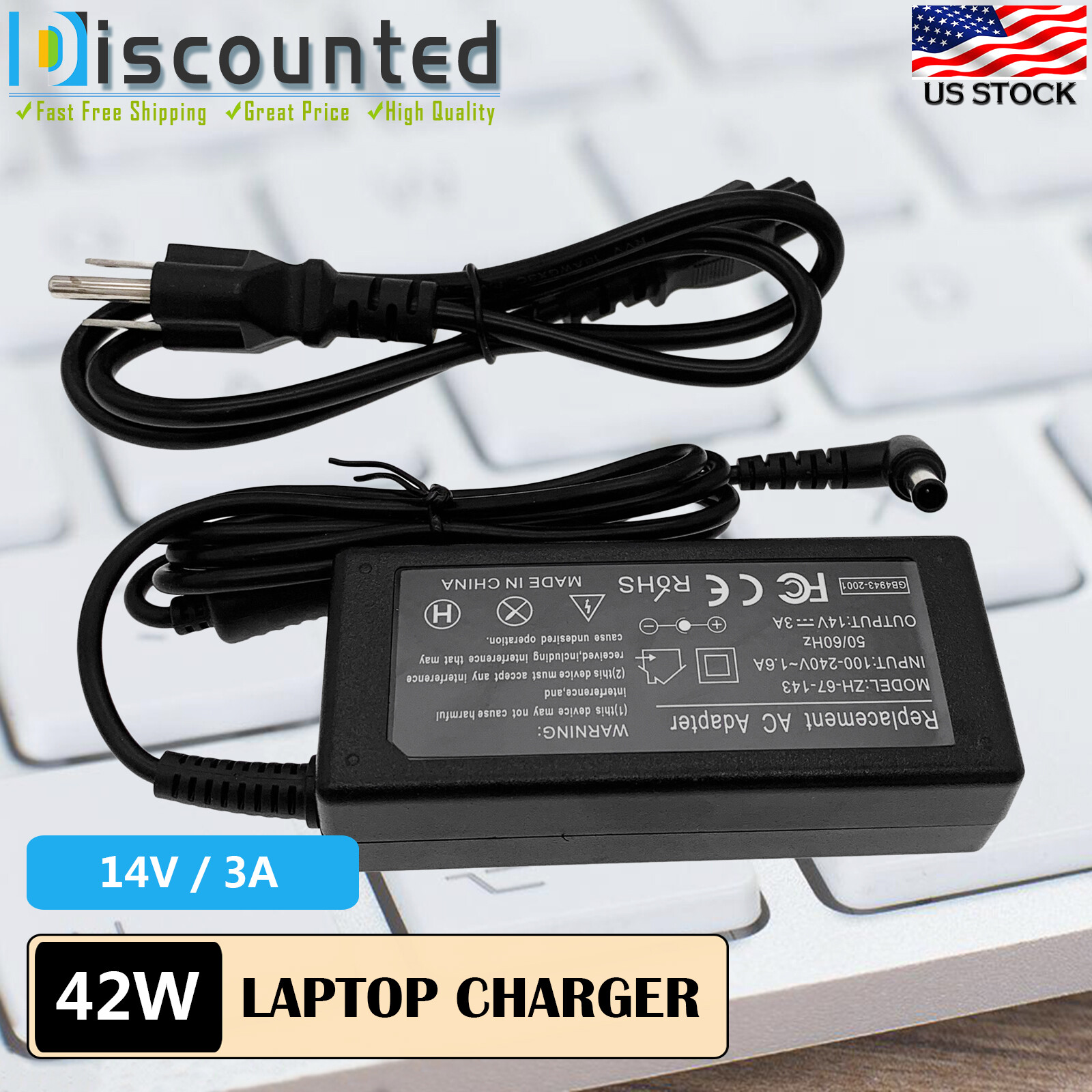 AC Adapter For Samsung SyncMaster S23A300B 23" Widescreen LCD Monitor Charger
