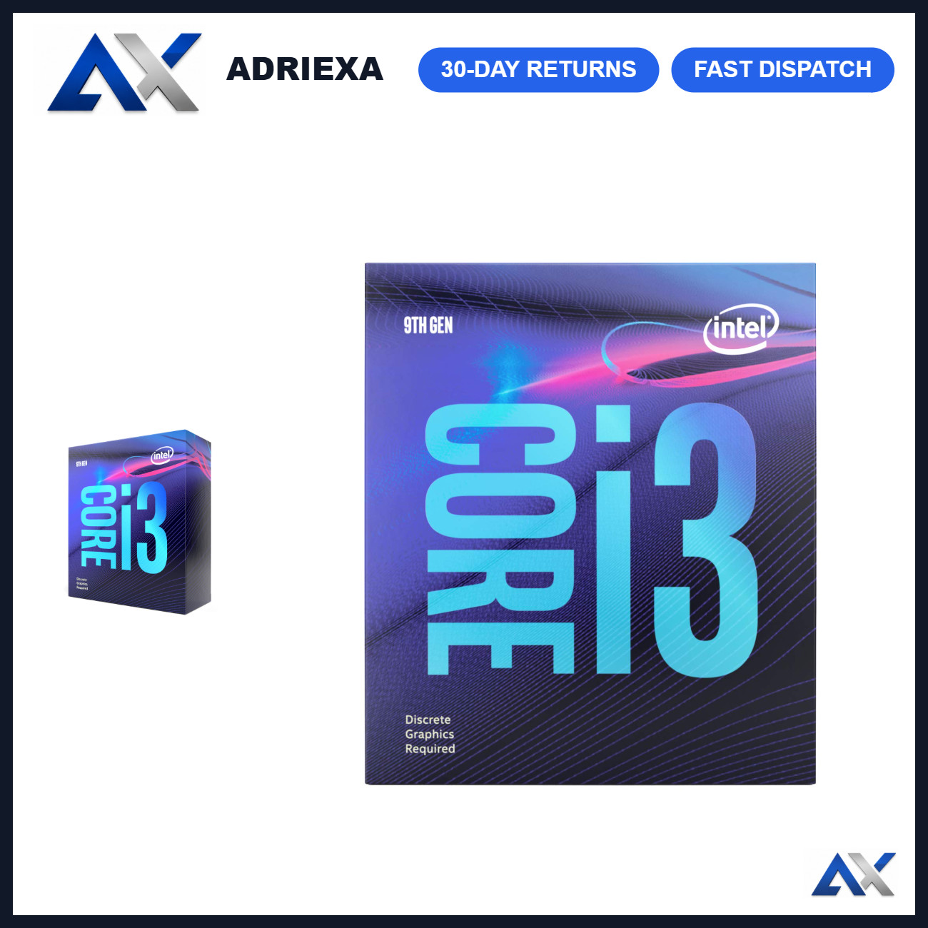 Intel Core i3-9100F 4-Core Desktop CPU Up to 4.2GHz LGA1151 65W No Graphics