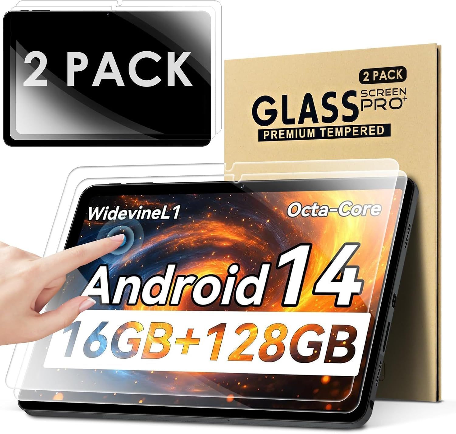 2-Pack Screen Protector for COLORROOM C5 2026 Tablet, Ultra-Clear, Anti-Scratch