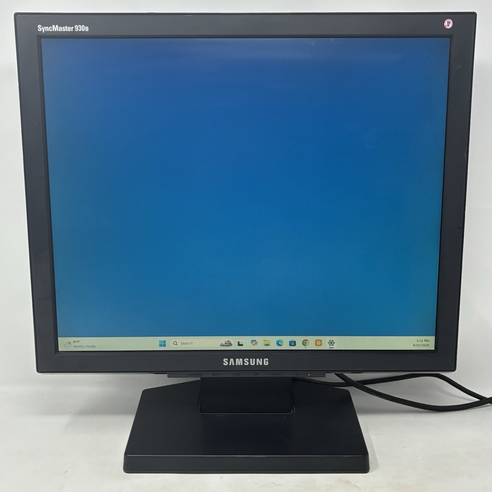 Samsung SyncMaster 930B 19” LCD Flat Screen Monitor 1280x1024 VGA DVI TESTED 5:4