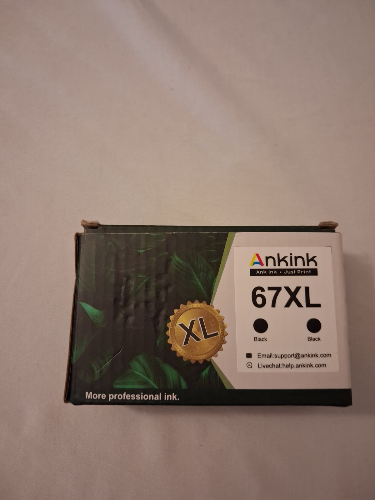 Ankink 67XL Black Ink Cartridge 2 Pack Compatible HP 67XL Exp 02/2027 New
