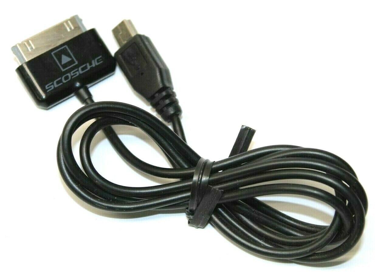 Scosche Mini USB to 30-Pin Sync Charger Cable Cord for iPod iPad 1 2 3