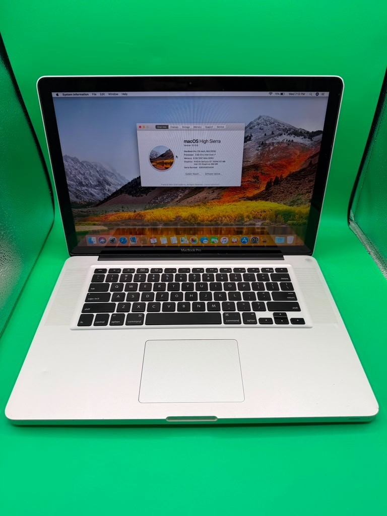 Apple MacBook Pro 15" Mid-2010 A1286 Core i7 2.66GHz 8GB RAM 750GB SSD GT 330M