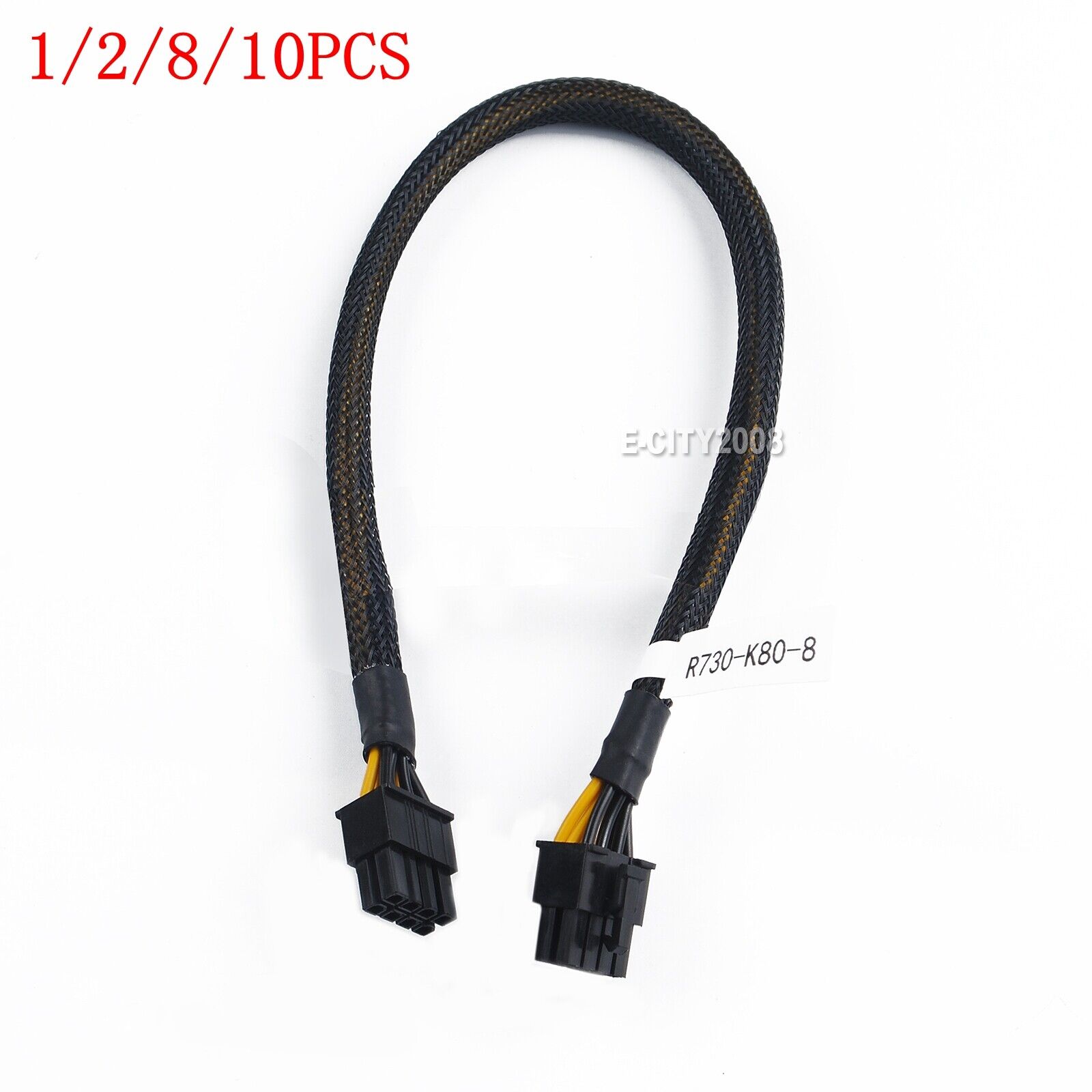 PCIE GPU 8Pin to 8Pin Power Cable For DELL R730 to Nvidia K80/M40/M60/P40/P100