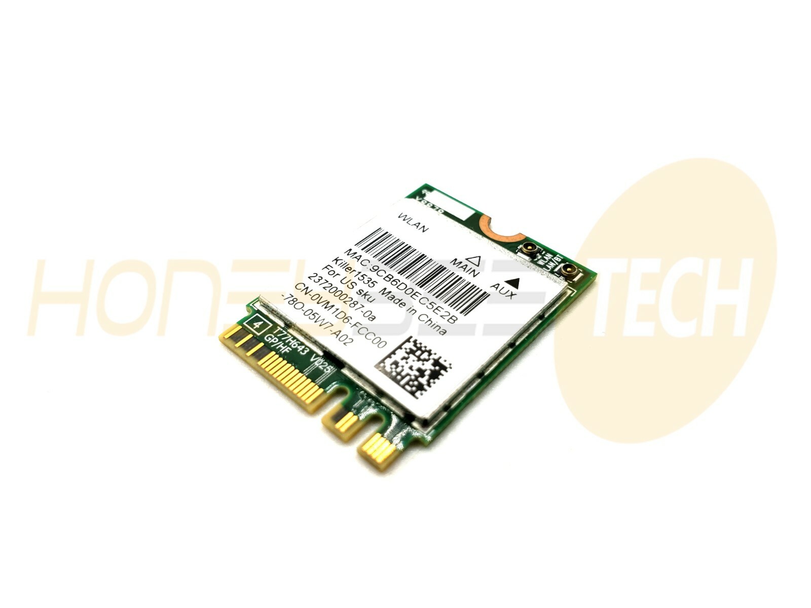 GENUINE DELL XPS 15 9560 WIRELESS + BLUETOOTH CARD KILLER1535	VM1D6 TESTED