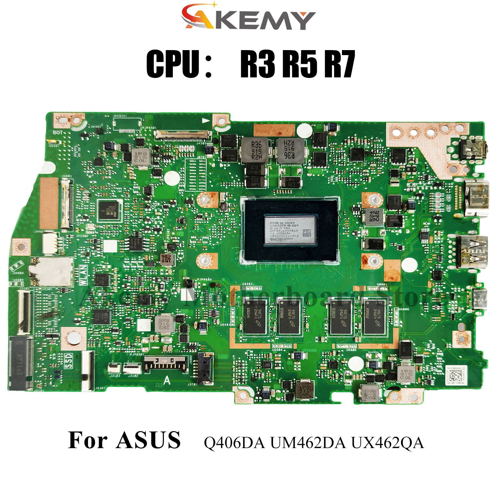 UX462DA Laptop Motherboard For ASUS UM462DA UX462QA Q406DA Mainboard W/CPU