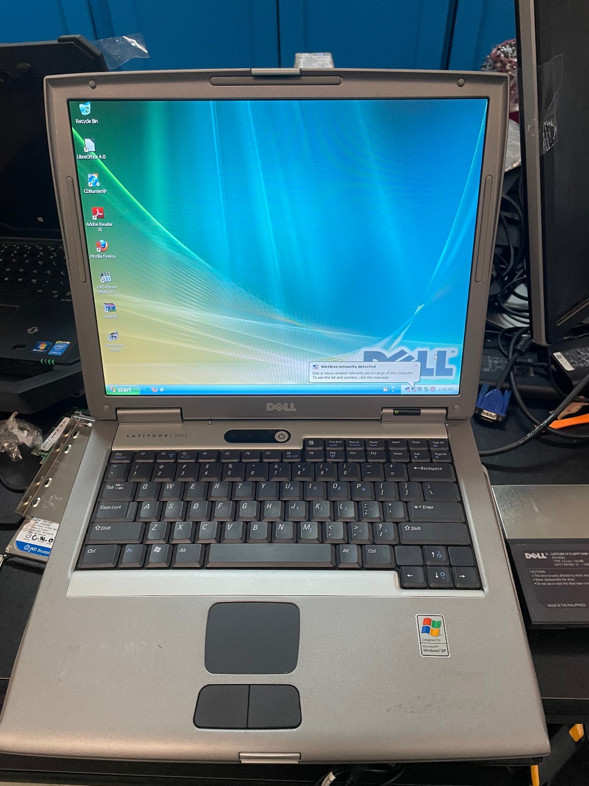Dell Laptop Windows XP 32-Parallel port RS-232 Serial Port DVD+/-RW  & FDD Drive