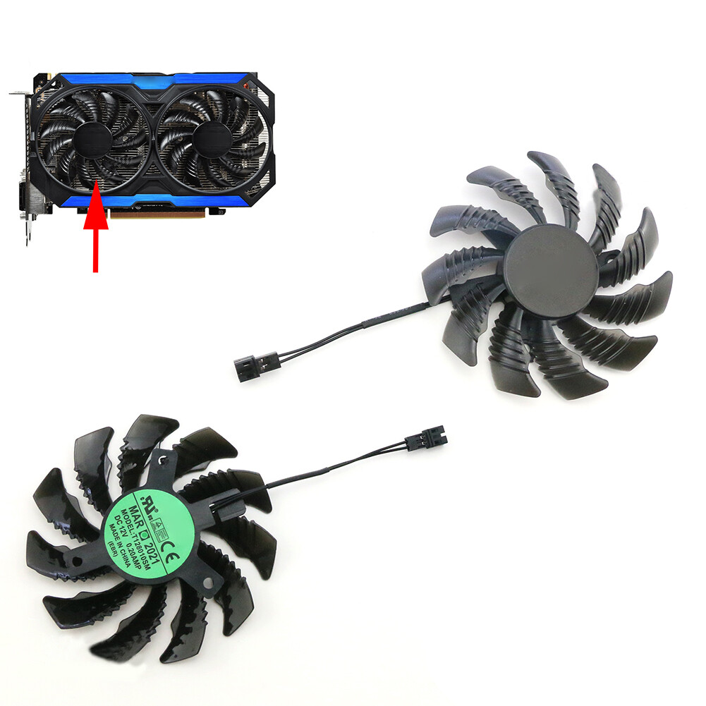 For Gigabyte GV-N960WF2 GV-N950WF2 Graphics Card Fan T128010SM/PLD08010S12H