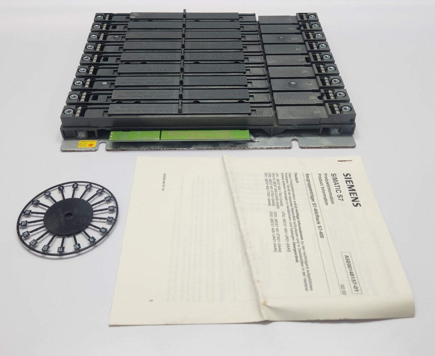 SIEMENS 6ES7400-1JA01-0AA0 SIMATIC S7-400 9 SLOT RACK UR2