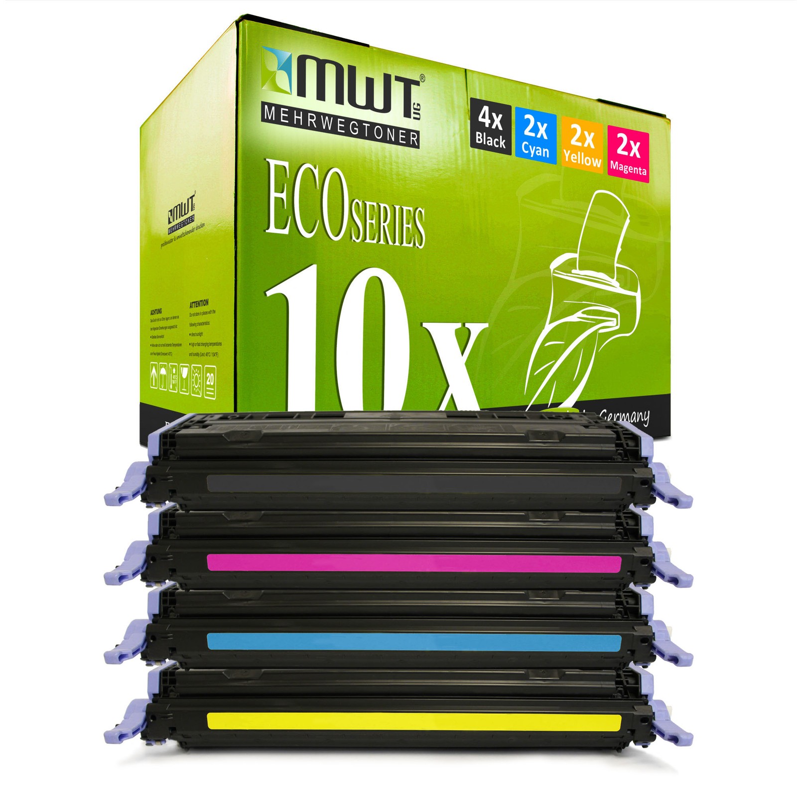 10X MWT ECO Cartridge For HP Color LaserJet 2605-DN 1600 CM-1015-MFP
