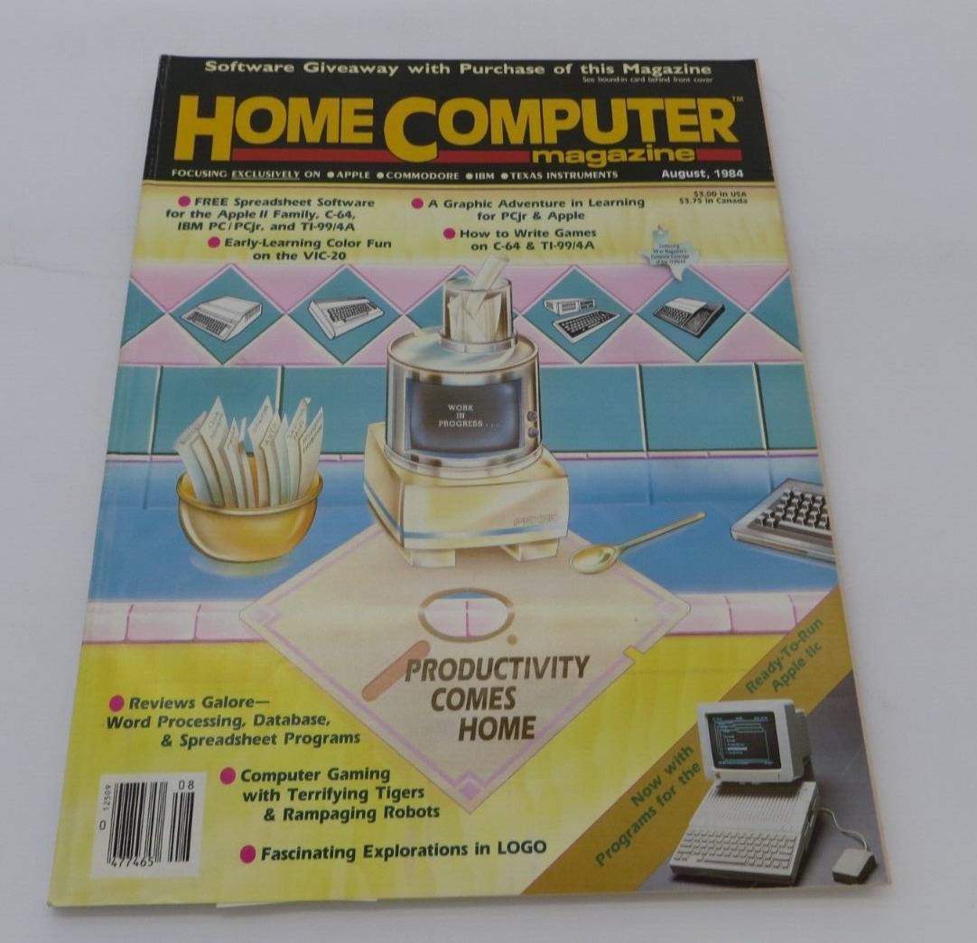 1984 Home Computer Magazine Vintage APPLE IBM Commodore TI IBM programs VTG #2