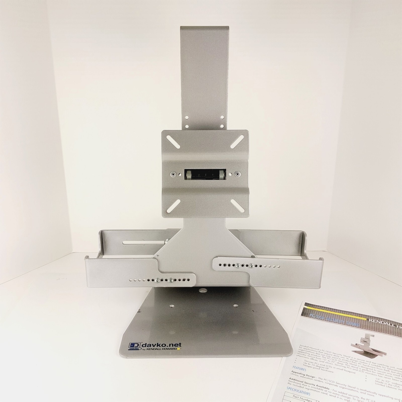Kendall Howard Davko DS-100 PC / LCD SFF Computer + VESA Display Security Stand