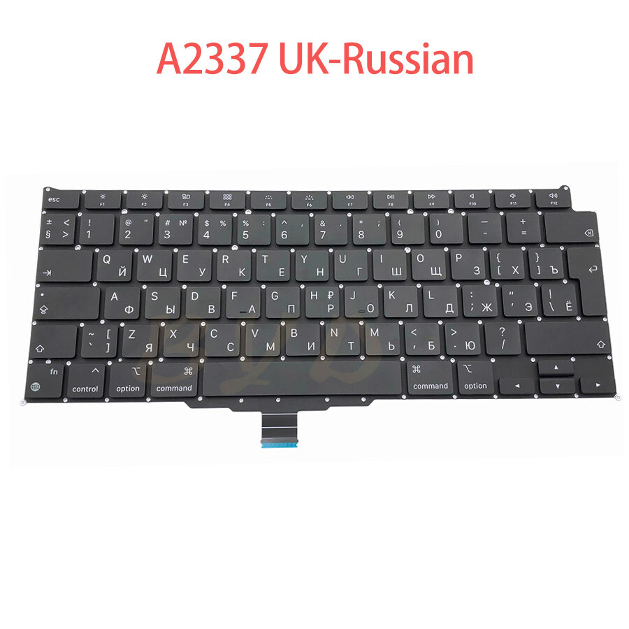New Laptop UK-Russian Layout Keyboard For Macbook Air 13" M1 A2337 2020 Year