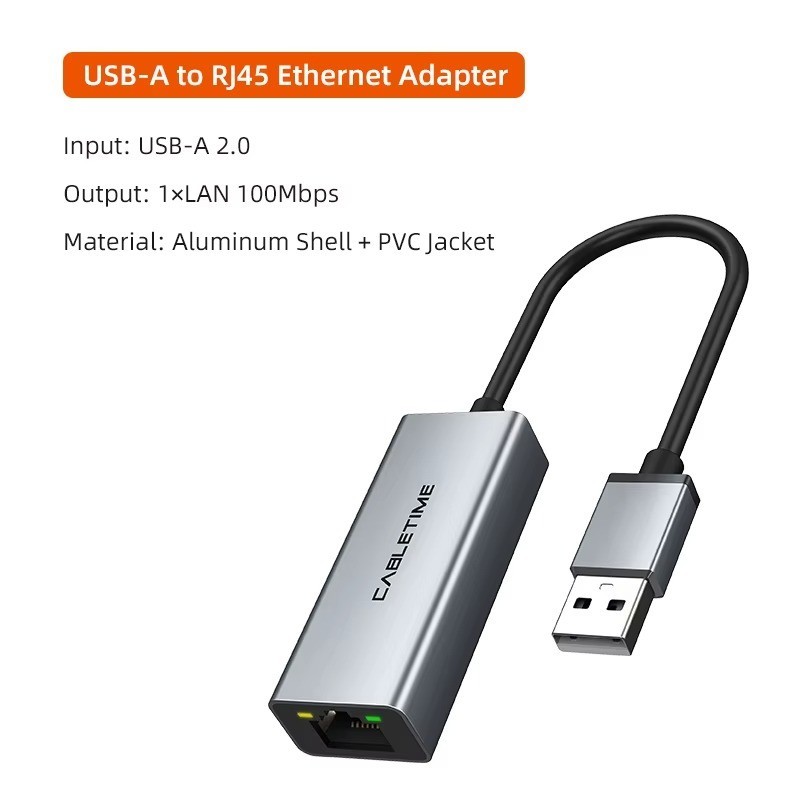 USB 3.0 Ethernet Adapter 100/1000 Mbps RJ45 Network Card Macbook Laptop Type-C