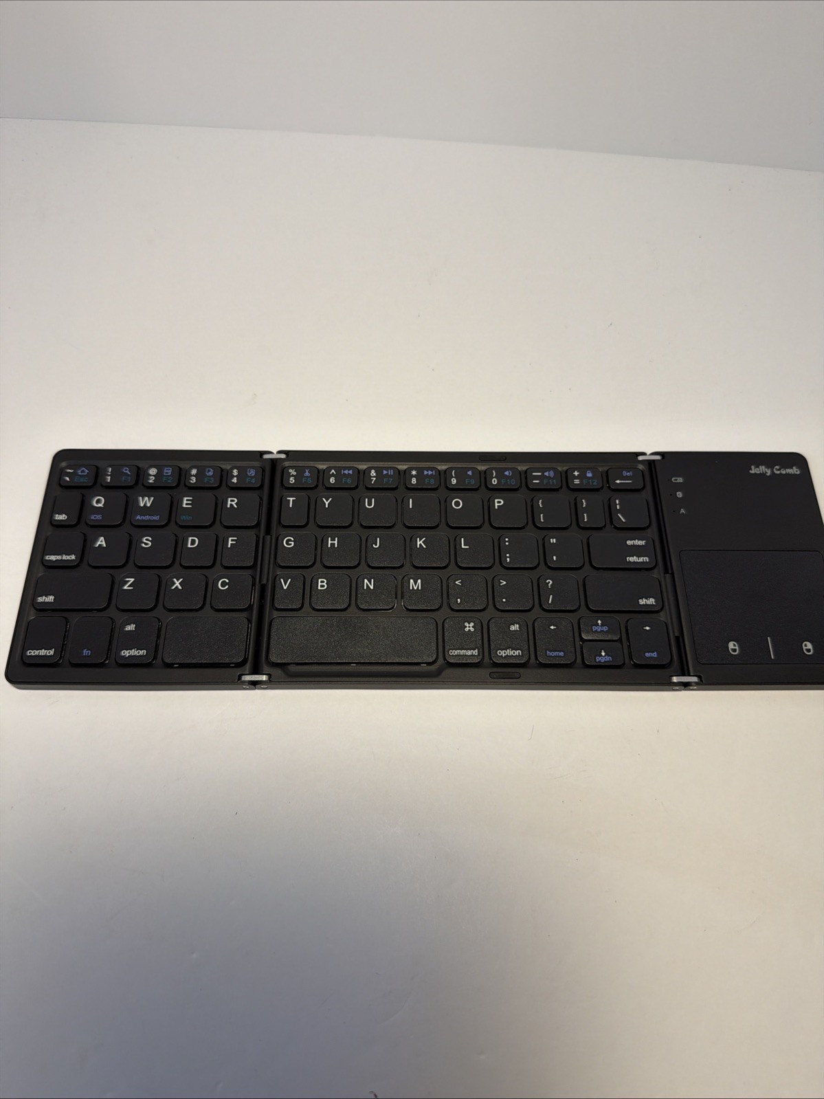 Jelly Comb Foldable Bluetooth Keyboard w/ Touchpad – Portable Wireless