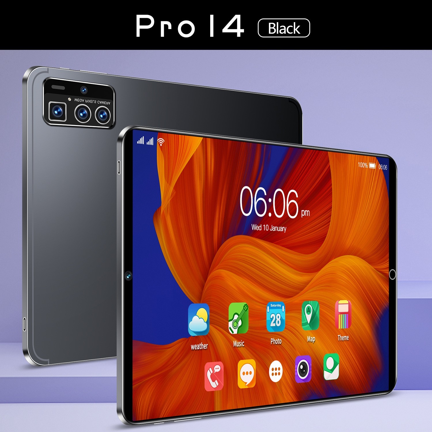 12 Inch Tablet Android 12 16G+ 1TB 12000mAh 10 Core 5G WiFi HD GPS Camera