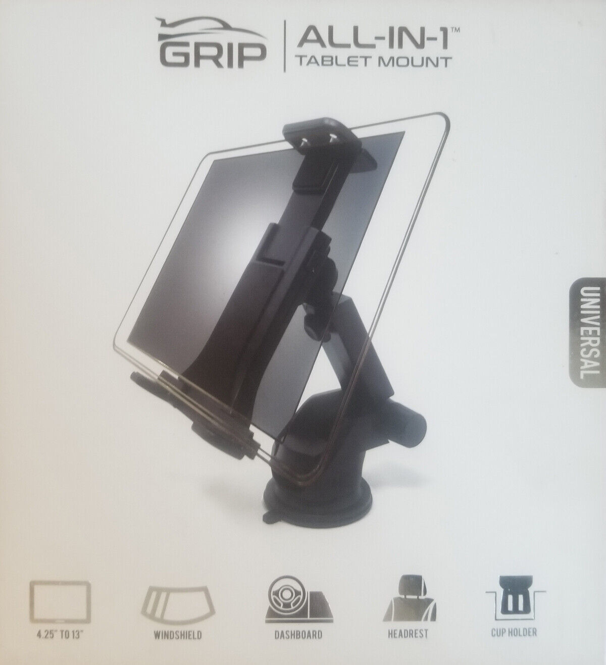 Verizon Grip All-in-1 Tablet Car Mount for tablets up to 13 inches (Universal)